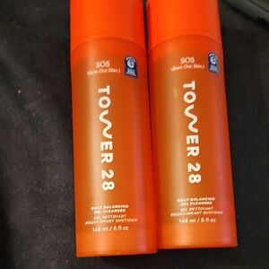 Tower 28 SOS Gel Cleanser in Bold Orange